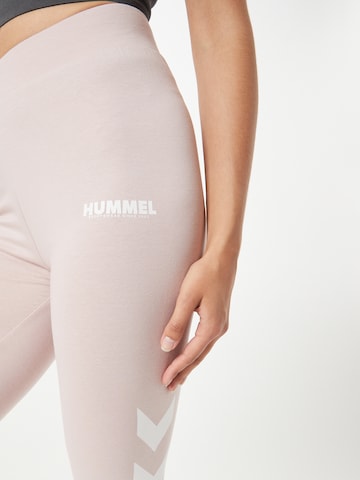 Hummel Skinny Sporthose in Pink