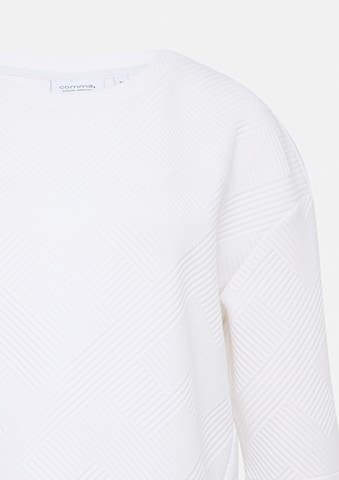 Sweat-shirt comma casual identity en blanc