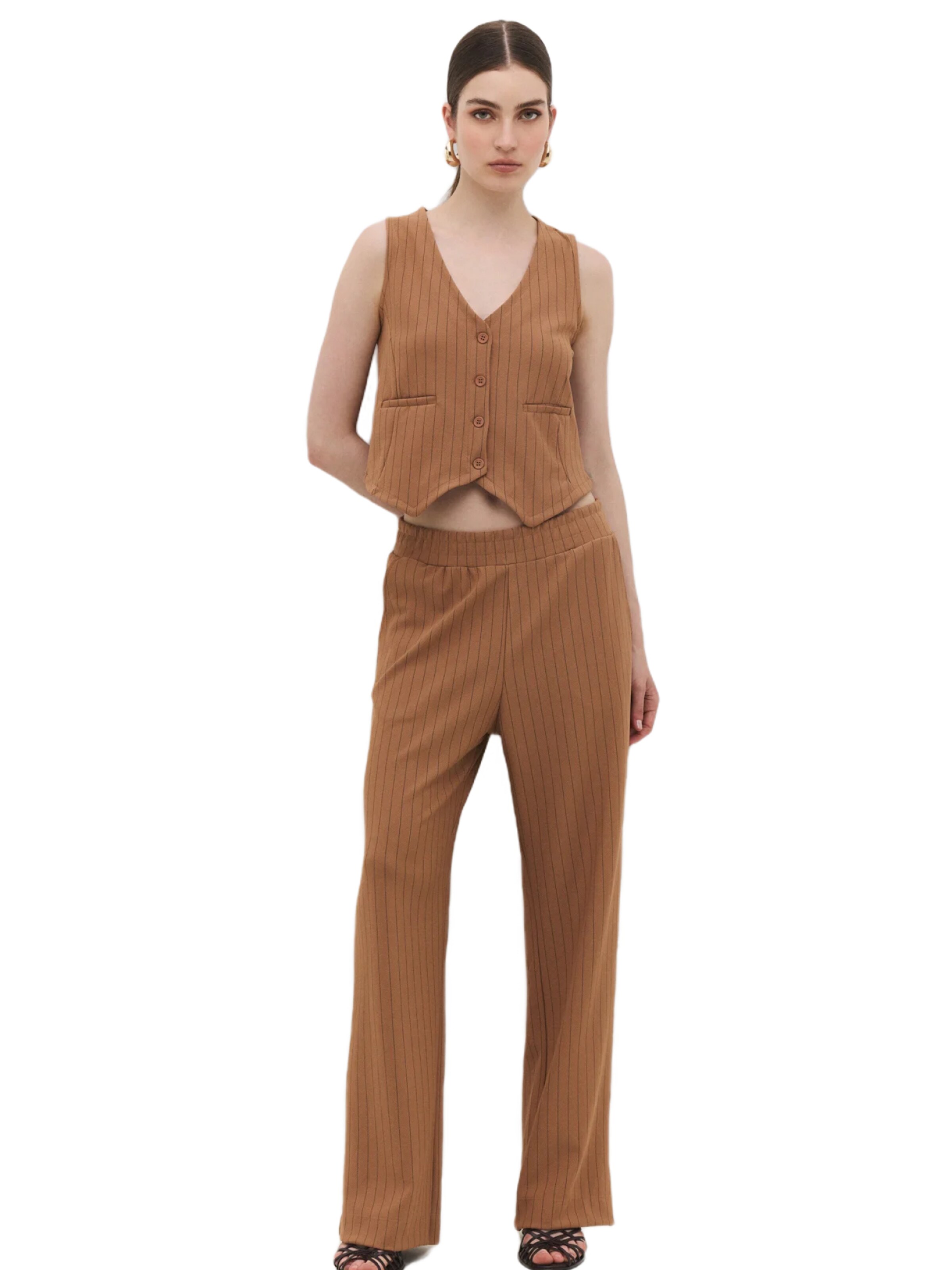 No Matter What Loosefit Broek in Bruin