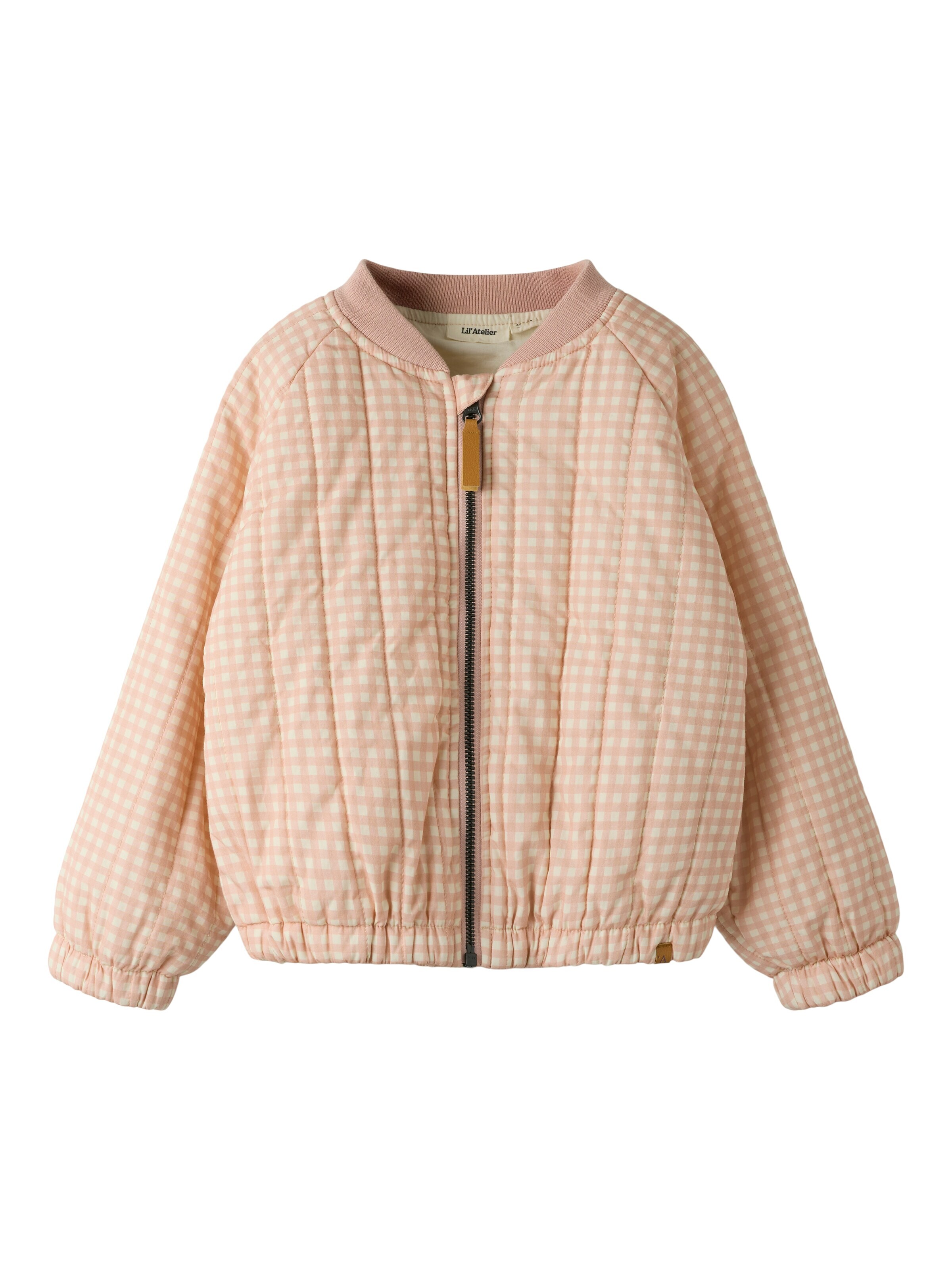 Lil'Atelier Between-Season Jacket 'NMFLAROSE' in Pink: front