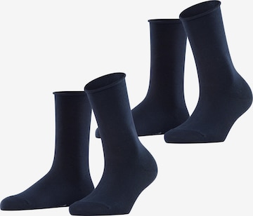 ESPRIT Socken 'Basic Pure 2-Pack' in Blau: Vorderseite
