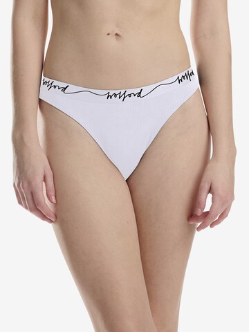 Slip ' Beauty Cotton Bikini ' Wolford en blanc : devant