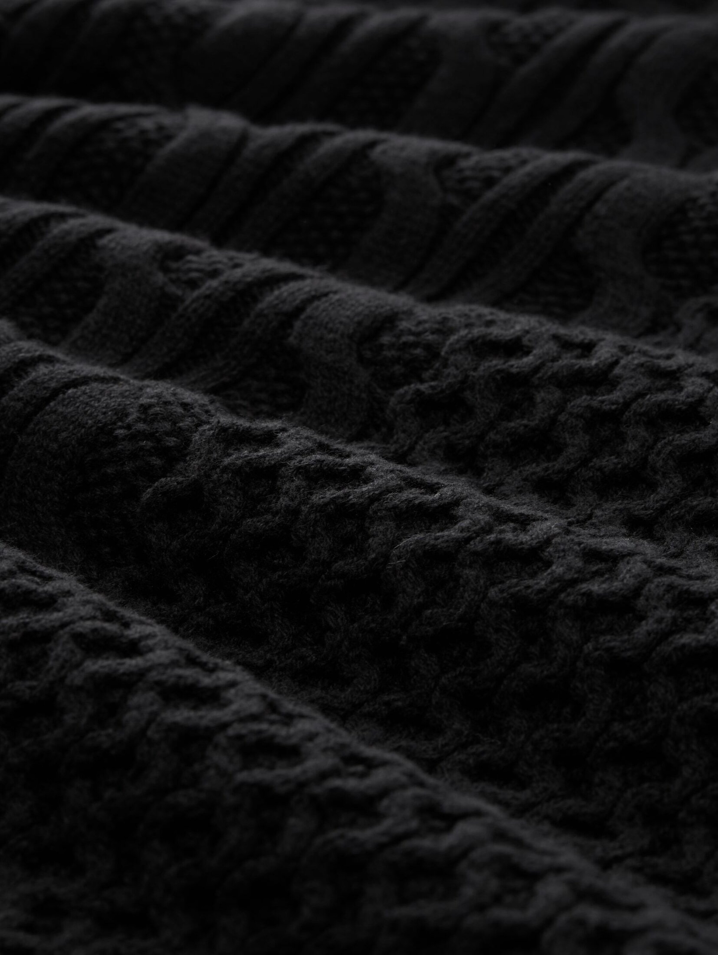 TOM TAILOR DENIM Pullover in Schwarz