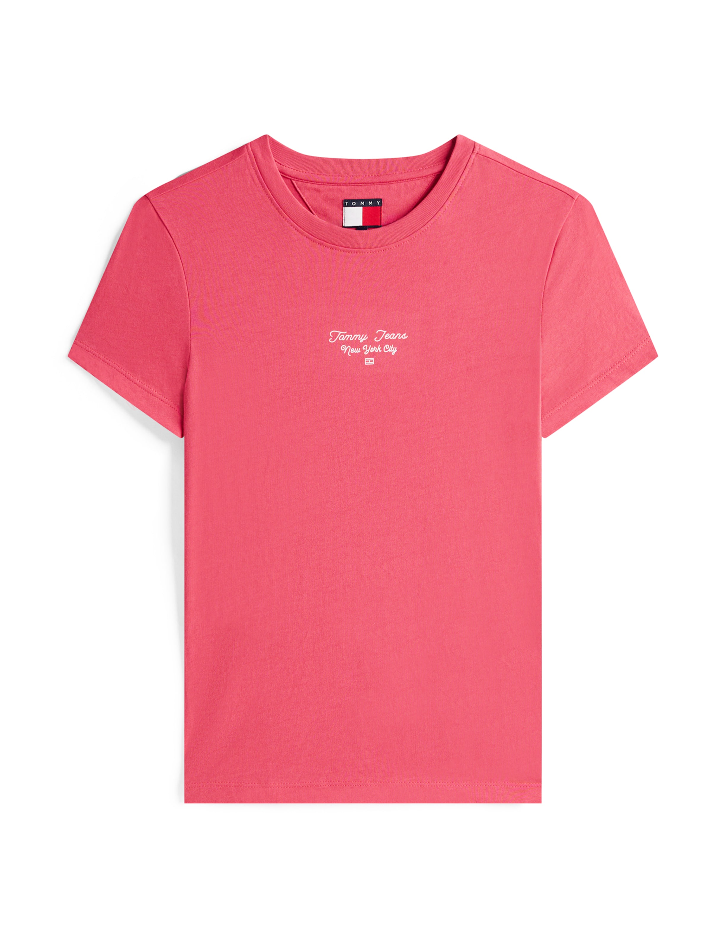 Tommy Jeans Shirt 'Ess' in Rood: voorkant