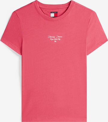 T-shirt 'Ess' Tommy Jeans en rouge : devant
