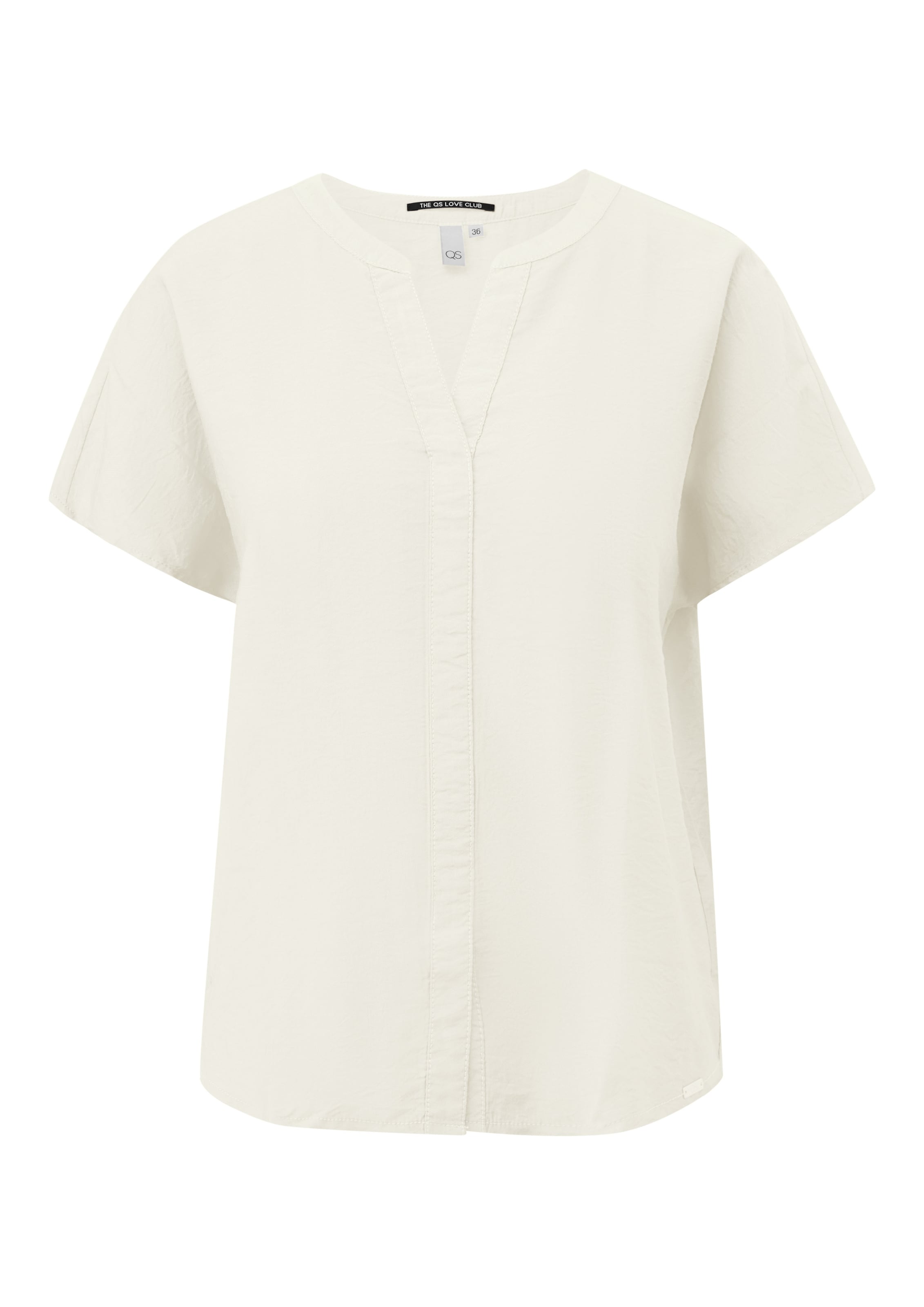 QS Blouse in Beige: front