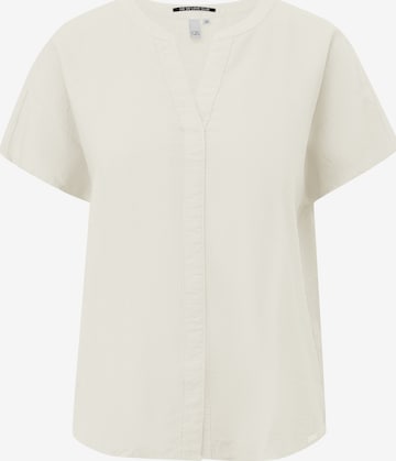 QS Blouse in Beige: voorkant