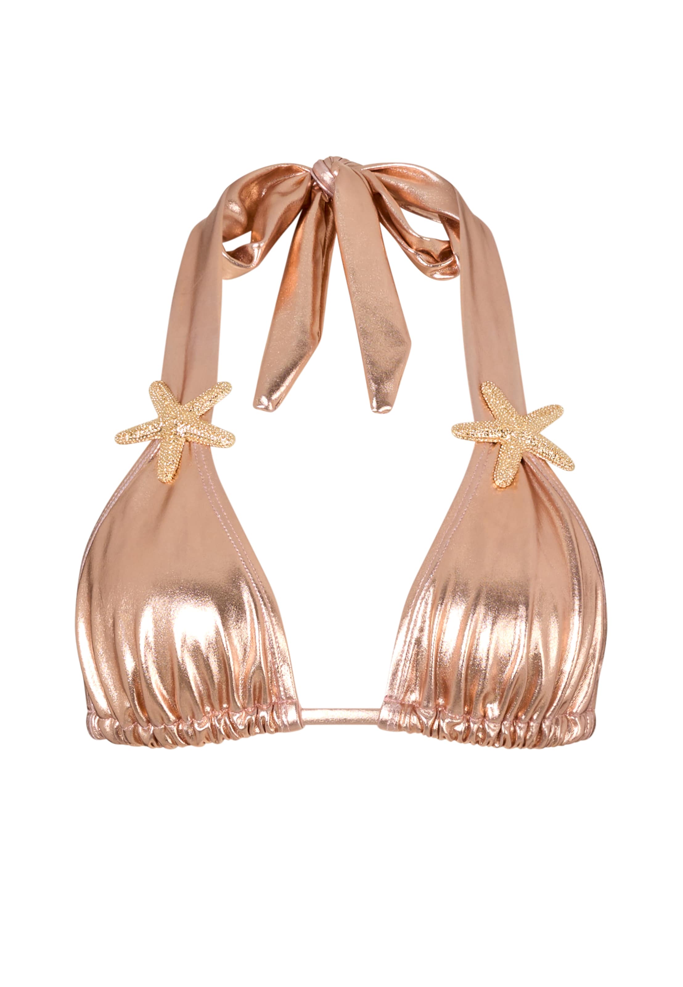 Moda Minx Bikinitop in de kleur Goud, Productweergave