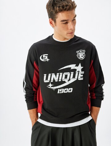 Koton Sweatshirt in Zwart: voorkant