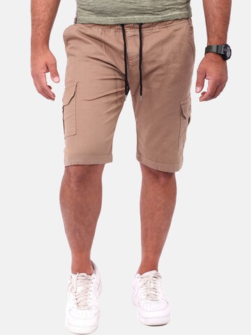 Reslad Regular Cargo Pants 'kurze Cargo-Shorts' in Beige