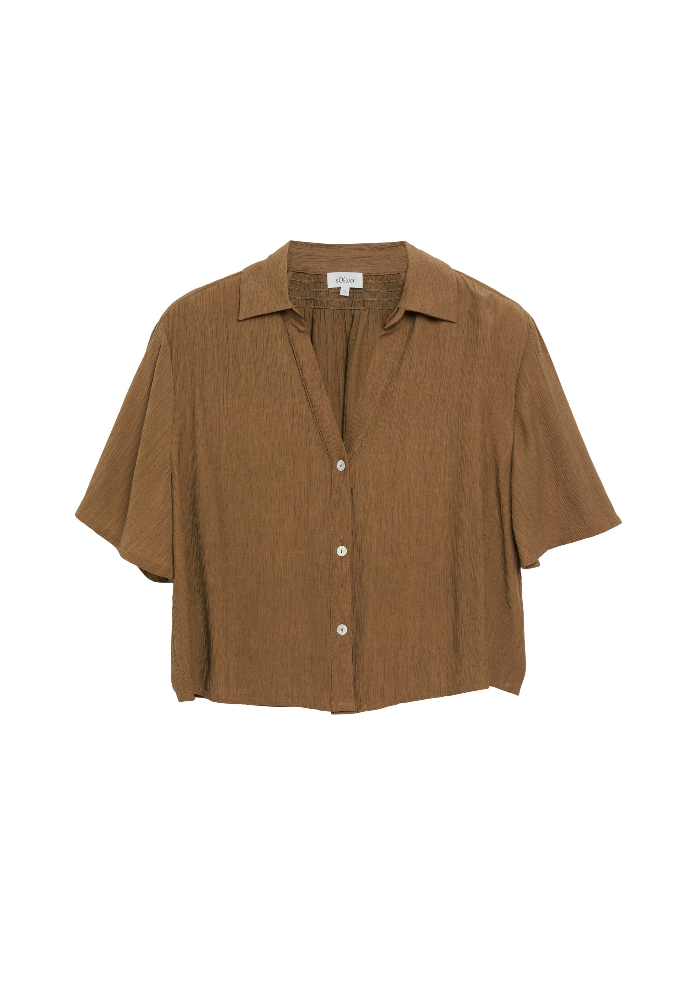 s.Oliver Bluse in Braun: Vorderseite