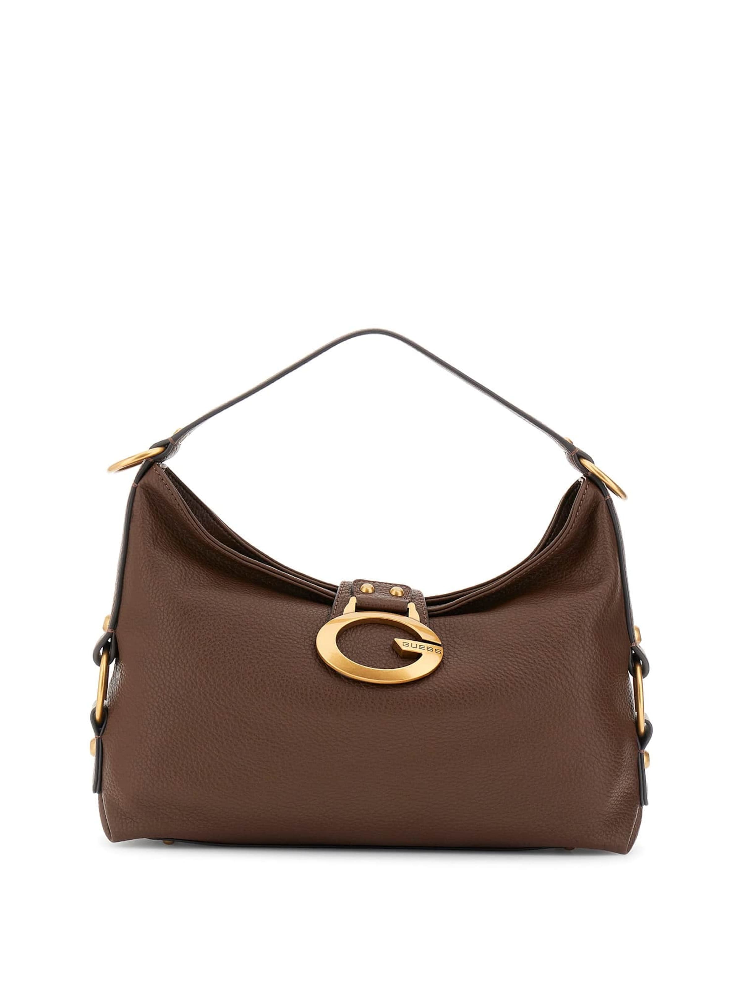 GUESS Schultertasche 'Camden' in Braun: Vorderseite