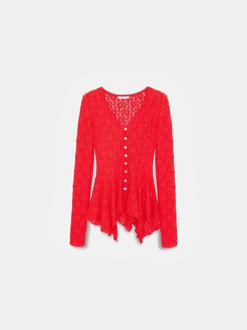 Dilvin Knit cardigan in Red