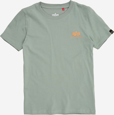 Marškinėliai iš ALPHA INDUSTRIES, spalva – pastelinė žalia / oranžinė, Prekių apžvalga