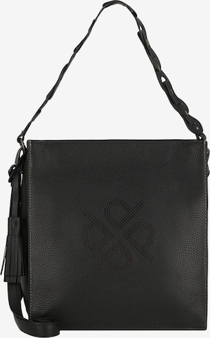 Picard Schultertasche 'Peephole' in Schwarz: Vorderseite