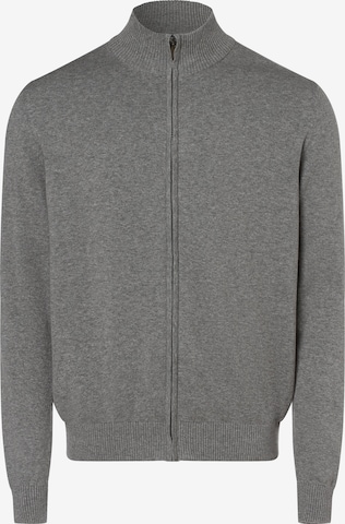 Andrew James Knit Cardigan ' ' in Grey: front