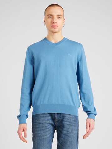 BOSS Sweater 'Pacello' in Blue: front