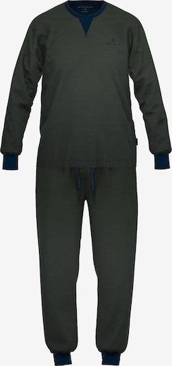 TOM TAILOR Pitkä pyjama värissä laivastonsininen / oliivi, Tuotenäkymä