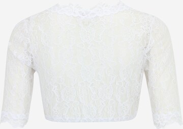 Blouse folklorique 'Cassandra' Krüger Madl en blanc