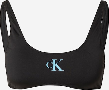 Calvin Klein Swimwear Góra bikini w kolorze czarny: przód