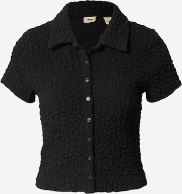 LEVI'S ® - Blusa 'Button Up' em preto: frente