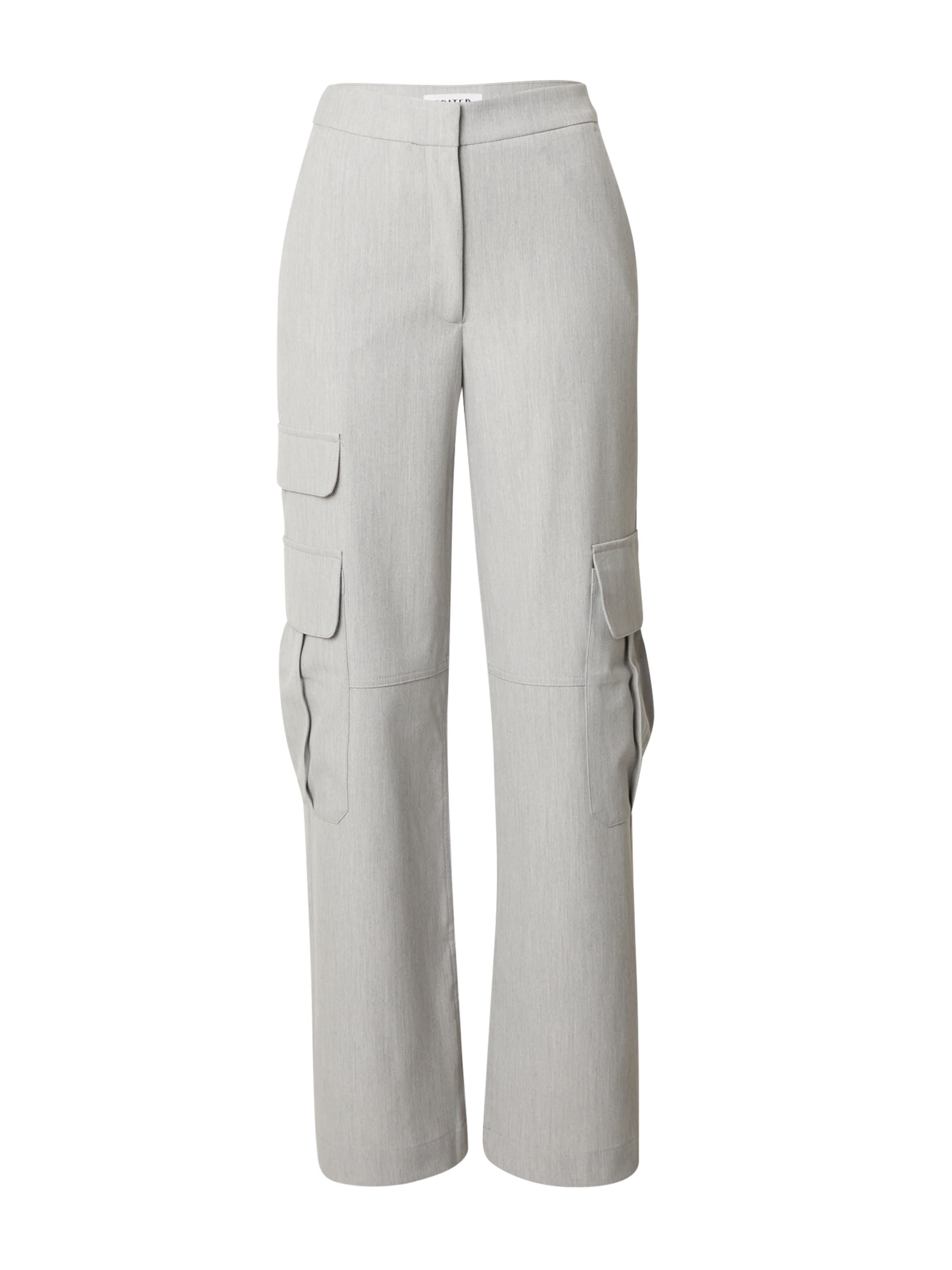 EDITED Loosefit Παντελόνι cargo 'Jill' σε γκρι: μπροστά