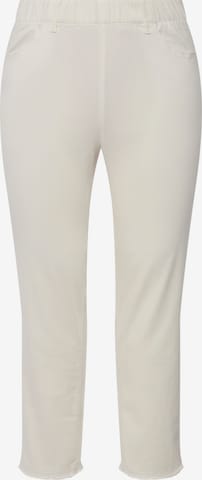 Ulla Popken Skinny Broek 'Sienna' in Wit: voorkant