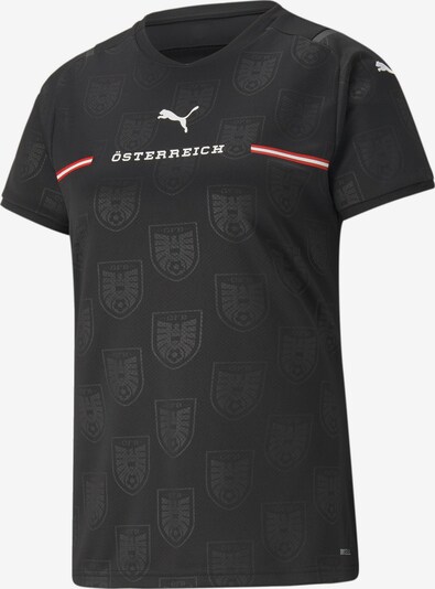 PUMA Jersey 'Österreich' in Dark grey / Fire red / Black / White, Item view