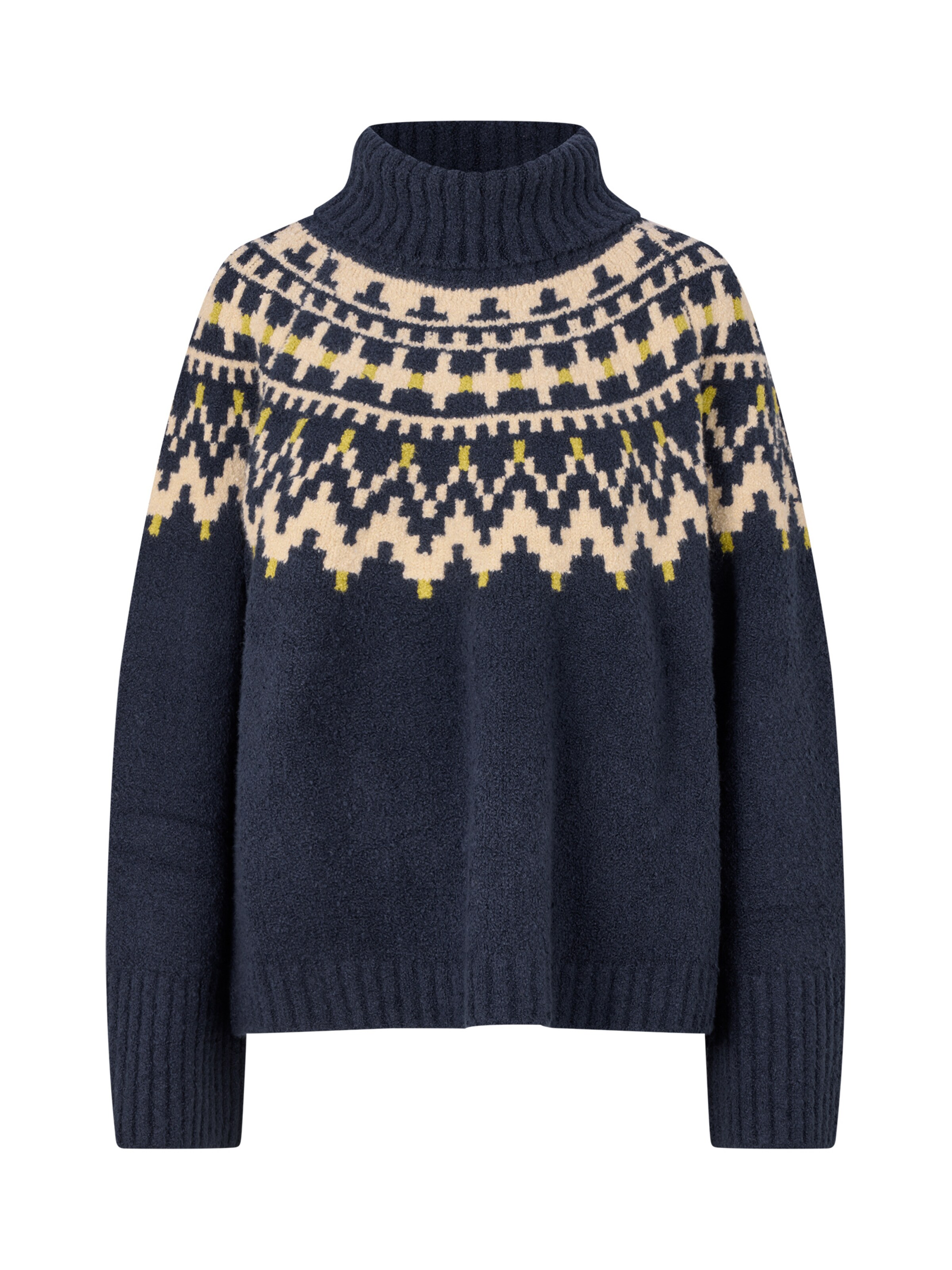Masai Pullover 'Fatima' in Blau: Vorderseite