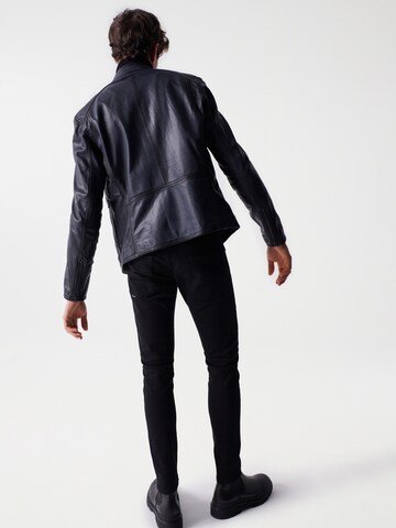 Salsa Jeans Tussenjas in Blauw