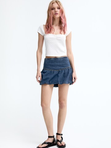 Pull&Bear Rok in Blauw