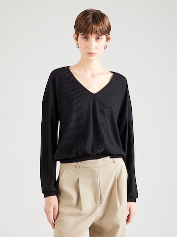 ABOUT YOU Тениска в черно: отпред