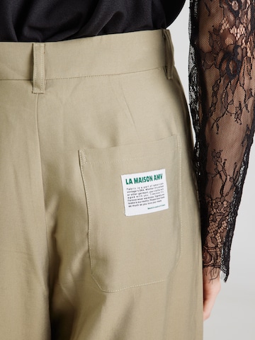 Wide Leg Pantalon 'LANOW' AMERICAN VINTAGE en vert