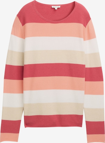 TOM TAILOR Sweter w kolorze czerwony: przód