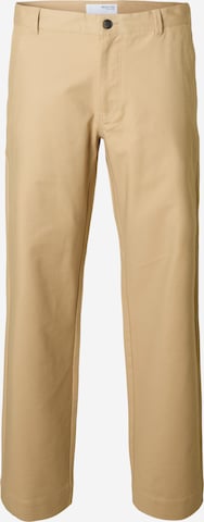 regular Pantaloni chino di SELECTED in marrone: frontale