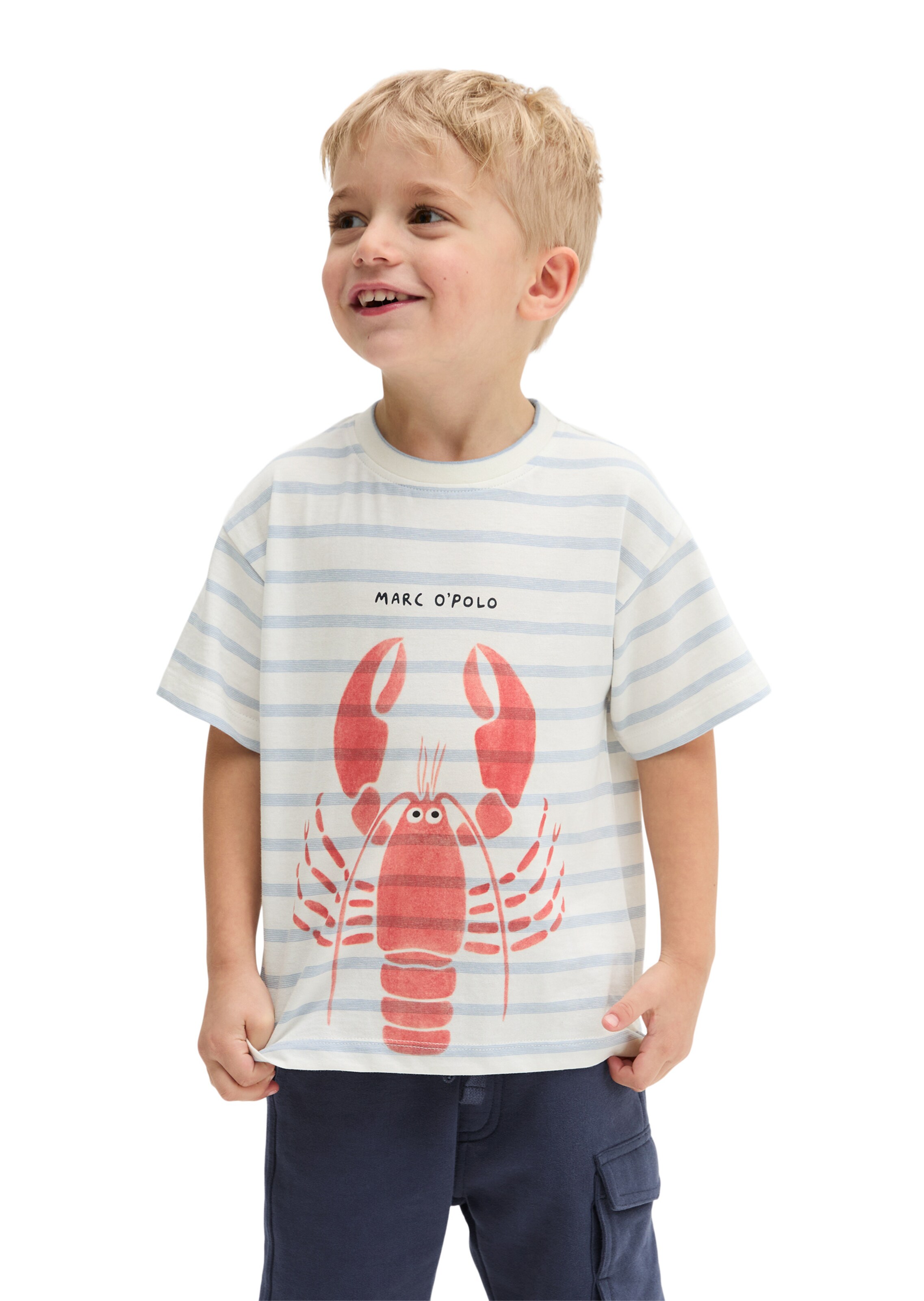 T-Shirt Marc O'Polo en blanc : devant