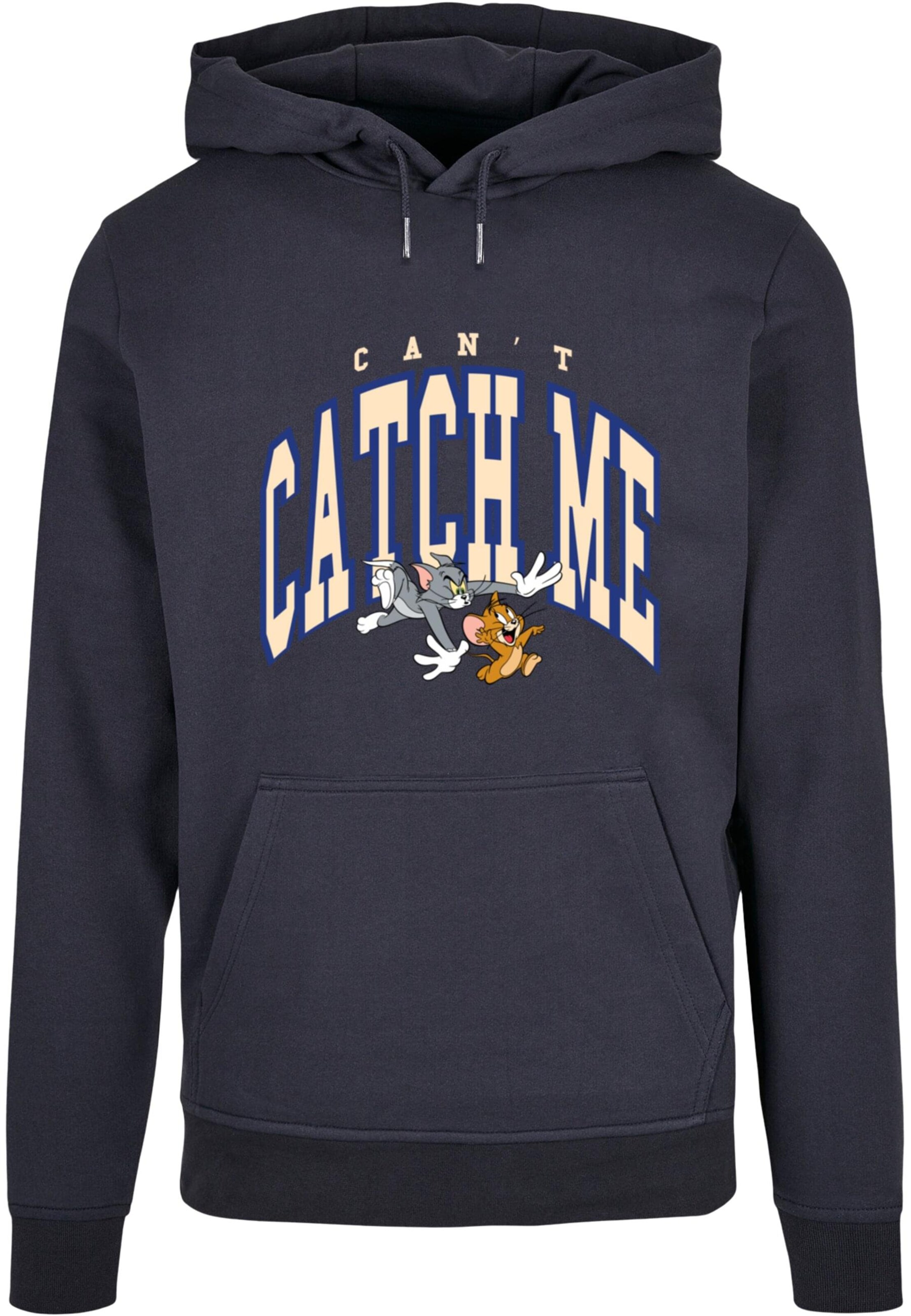 ABSOLUTE CULT Sweatshirt 'Tom and Jerry - Can't Catch' in Blau: Vorderseite