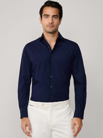 Hackett London Regular fit Overhemd in Blauw: voorkant