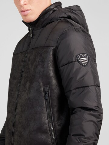 EA7 Emporio Armani Between-season jacket 'GIUBBOTTO' in Black