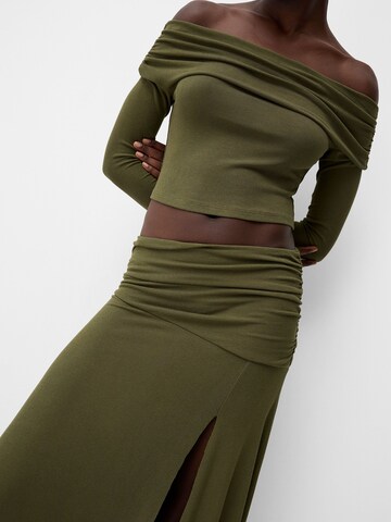 Bershka Shirt in Green