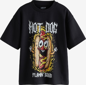 T-Shirt Next en noir : devant