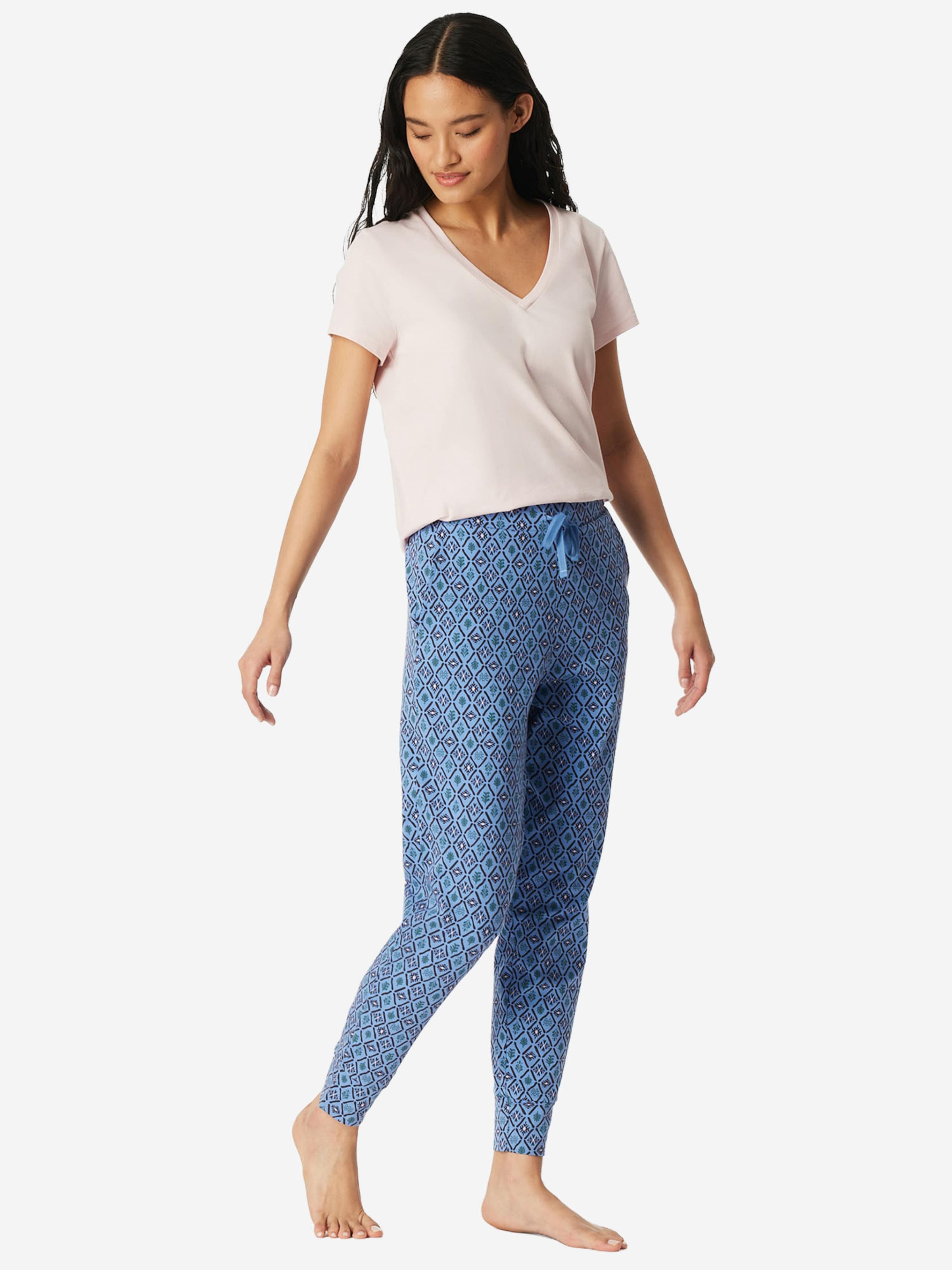 SCHIESSER - Pantalón de pijama 'Mix Relax' en azul