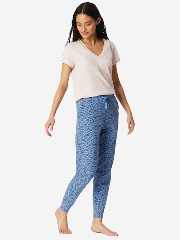 SCHIESSER Pajama Pants 'Mix & Relax' in Blue