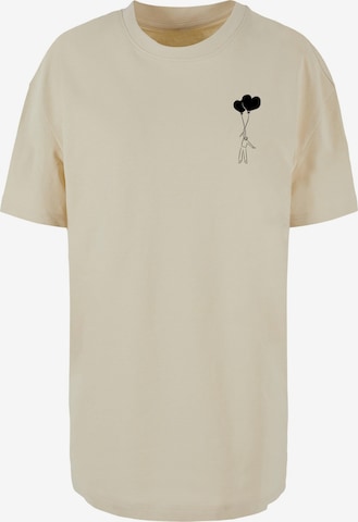 Merchcode Shirt 'Love In The Air' in Beige: voorkant