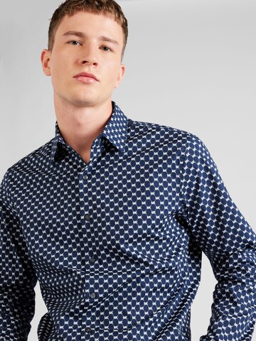 Michael Kors Slim fit Button Up Shirt in Blue