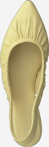 TAMARIS Ballet Flats with Strap in Yellow