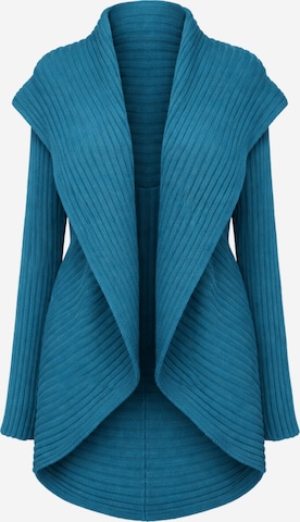 Süel knitwear - Cárdigan 'Round ribbed' en verde: frente