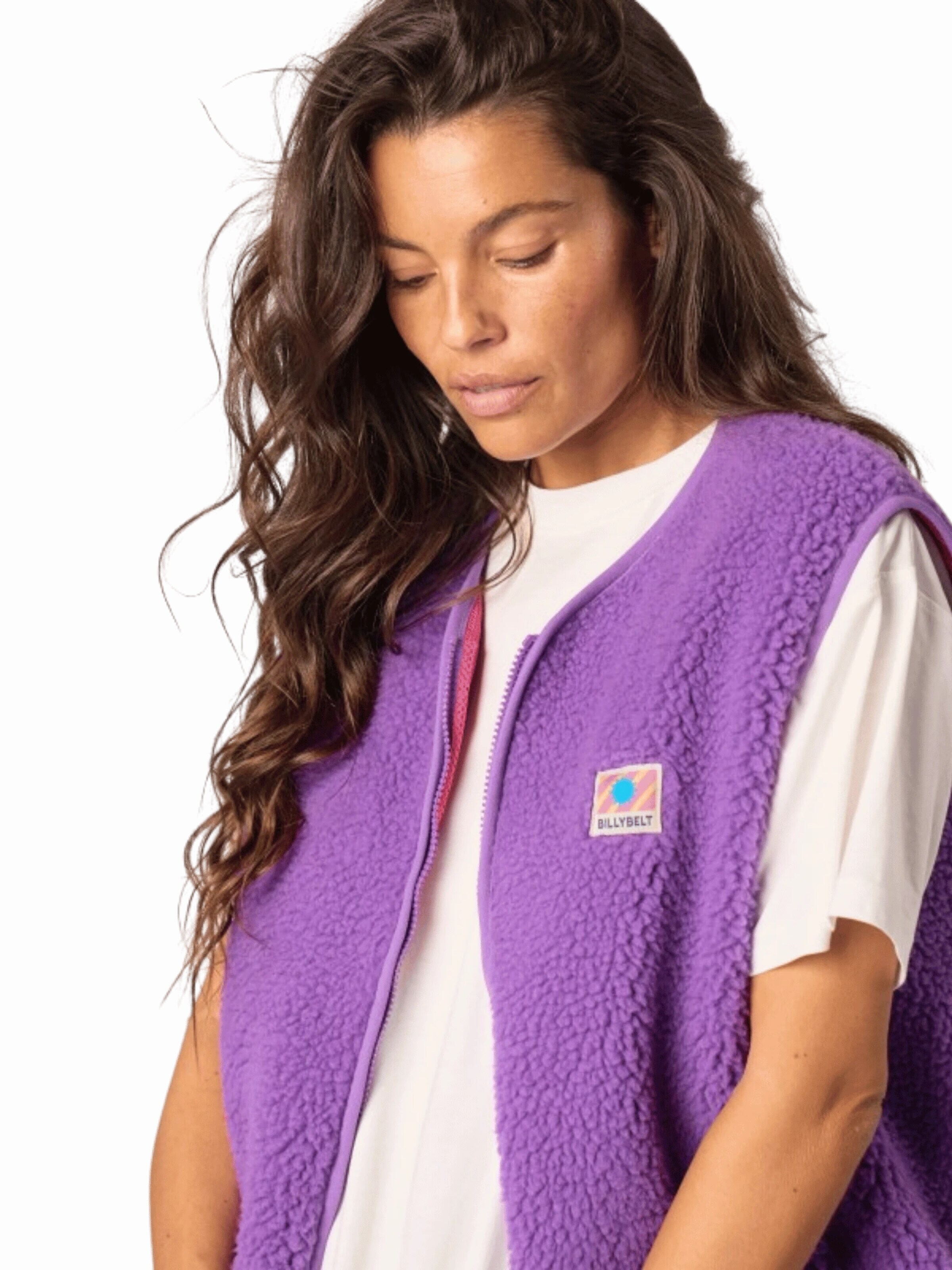 Billybelt Vest 'Sherpa Weste' in Purple