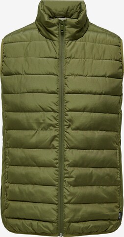 Gilet 'BRON' di Only & Sons in verde: frontale