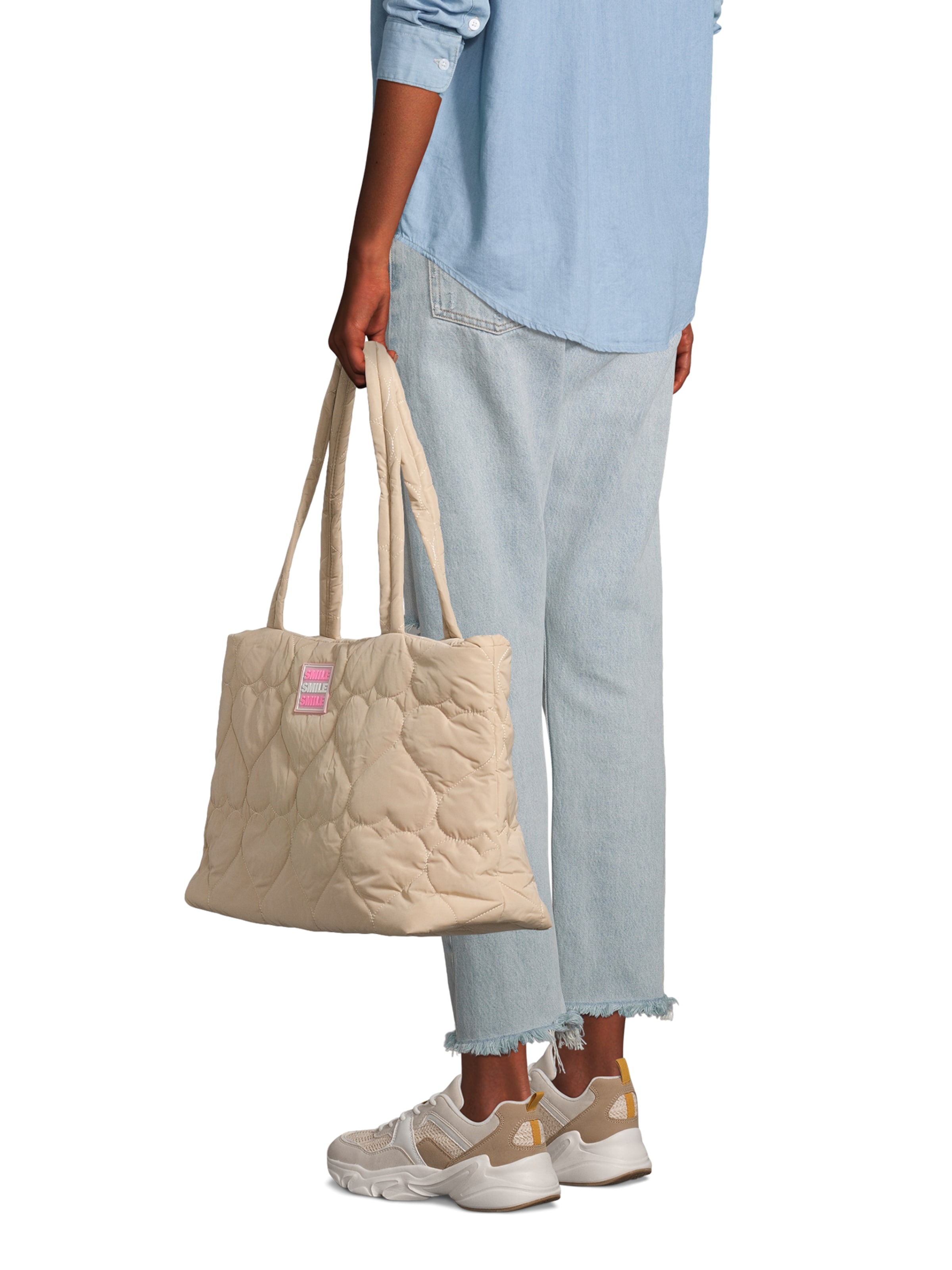 Cabas Zwillingsherz en beige